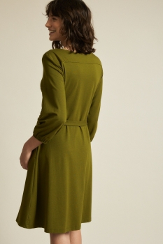 LANIUS Kleid mit Taillierung - olive